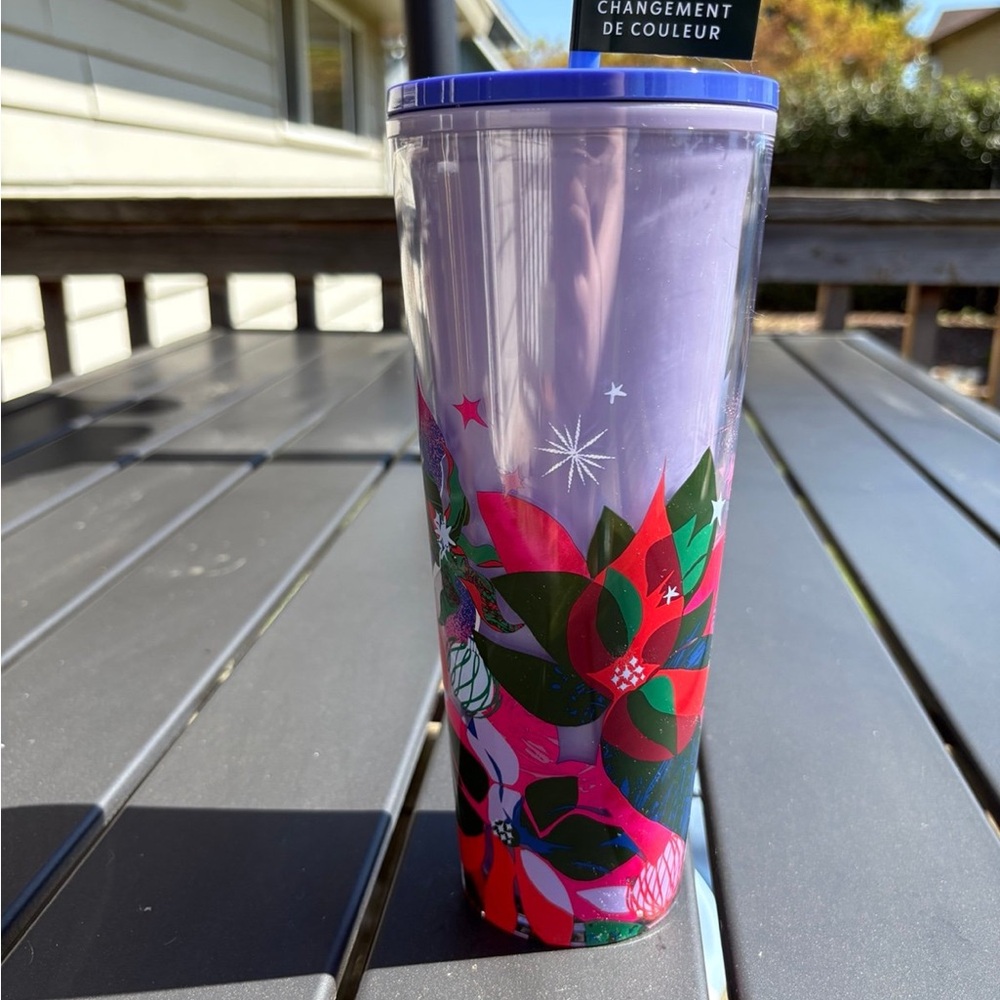 2023 Holiday Color Changing Starbucks Tumbler, Venti Iced Cup - Purple/Indigo - Picture 1 of 3